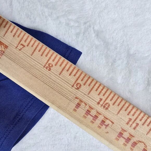 Universal Standard Rayon Jersey Elbow Sleeve V-Neck Top Mazarine Blue 4XS (0-00) - Picture 10 of 12